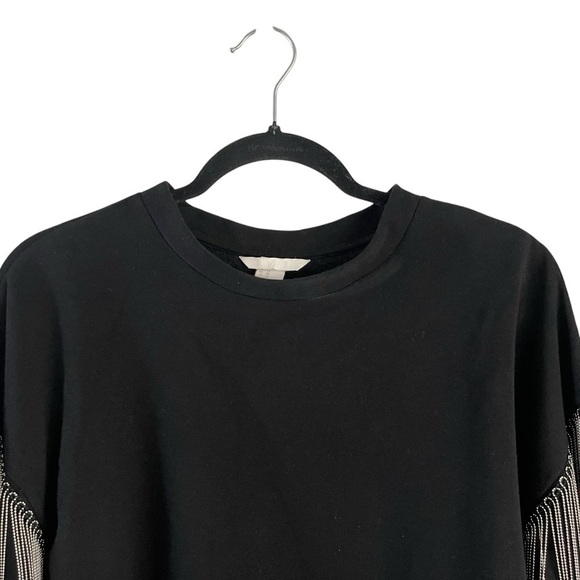 H&M Women Metallic Fringe Sweater Size XS - Picture 3 of 6